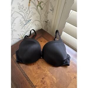 Very Victorias Secret 34c Pushup Bra Solid Black Padded Underwire